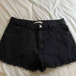 PACSUN black jean shorts